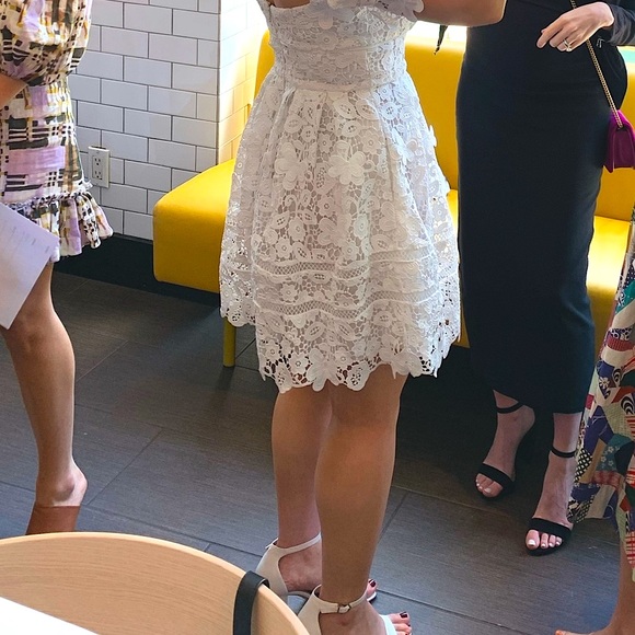 Self Portrait White Dress - Picture 9 of 10